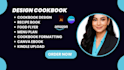 redesign cookbook design recipe book redesign menu plan cookbook formatting