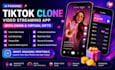 develop ai tiktok clone app video streaming app with coins and virtual gifts