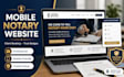 setup wix mobile notary website client booking trust badge website