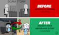 draw viral stickman cartoon youtube thumbnails