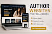 build modern book author website or ebook author website
