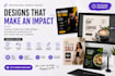modern and professional graphic designs