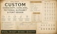 create custom conscript, conlang, fictional alphabet and font design