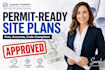 create a permit ready site plan for your building permit architectural 2d floor