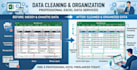 do exel data entry,cleaning,formatting and copy paste work