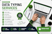 do typing and data entry