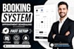 create booking system for website with appointment schedulin