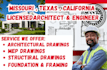 structural engineer permit drawing missouri texas california florida pe stamp