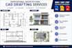 redraw hand sketch into autocad floor plan