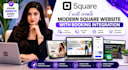 create a modern square website with booking integration