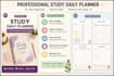 create professional study planner with premium design