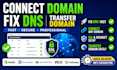 connect domain from godaddy to shopify, squarespace, wix, or fix email dns