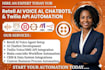 develop retell ai voice ai chatbot twilio API makecom n8n CRM automation setup