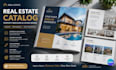 design real estate catalog canva property, brochure listing pdf layout