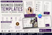 design business course templates canva slides PDF workbook guide kit