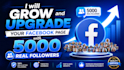 grow your facebook page with 5000 real active followers