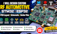 custom rf automotive stm32 pcb layout circuit board schematic esp32 gerber files