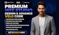 build wix studio website design with custom wix velo code wix studio developer