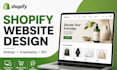 design or redesign shopify  website e commerce website dropshipping website, seo