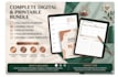 digital planner printable journal kids teacher worksheet bundle editable canva