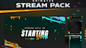 create animated twitch overlay,stream package, kick overlay design for streamers