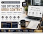 write SEO optimized urdu blog articles content in 24 hours