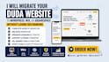 migrate your duda website to wordpress, wix or squarespace website with seo rank