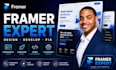 framer website design,  framer landing page, fix framer website development