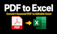 convert PDF to excel sheet accurately in 24 hours