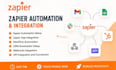 set up zapier, make automation, workflow integration on crm, webhook, api