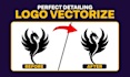 redraw and remake logo into a clean, scalable design