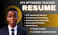 professionally ats teacher resume, tutor, education CV