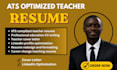 write a professional teacher CV for education careers