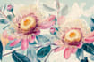 draw illustrations with flowers, fruits and different objects