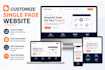 customize any blogger theme, single page and tools website