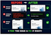 fix HTML CSS javascript and react bugs