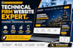 build industrial business website with quotation and lead generation system