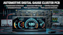 develop digital speedometer and odometer cluster pcb design