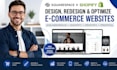 design redesign optimize squarespace shopify printify ecommerce website