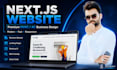 develop a responsive next js websites or web application