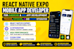develop react native expo mobile app with firebase, supabase, for android or IOS