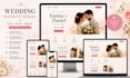 modern wedding website and photography website