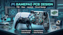 design custom ps5, xbox controller pcb, gamepad, joystick and circuit design