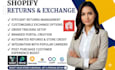 setup shopify returns exchange yanet loop aftership parcelwill syntrack prime