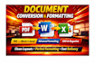 be your speedy typist and VA for clean, polished documents