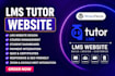 create tutor lms website online course website elearning website
