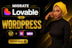 convert lovable website to wordpress elementor, lovable ai, lovable to wordpress