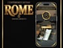 provide a premium black and gold interactive  travel guide for your trip to rome