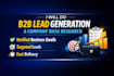 do b2b lead generation and company data research