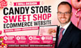 design candy store sweet shop ecommerce website